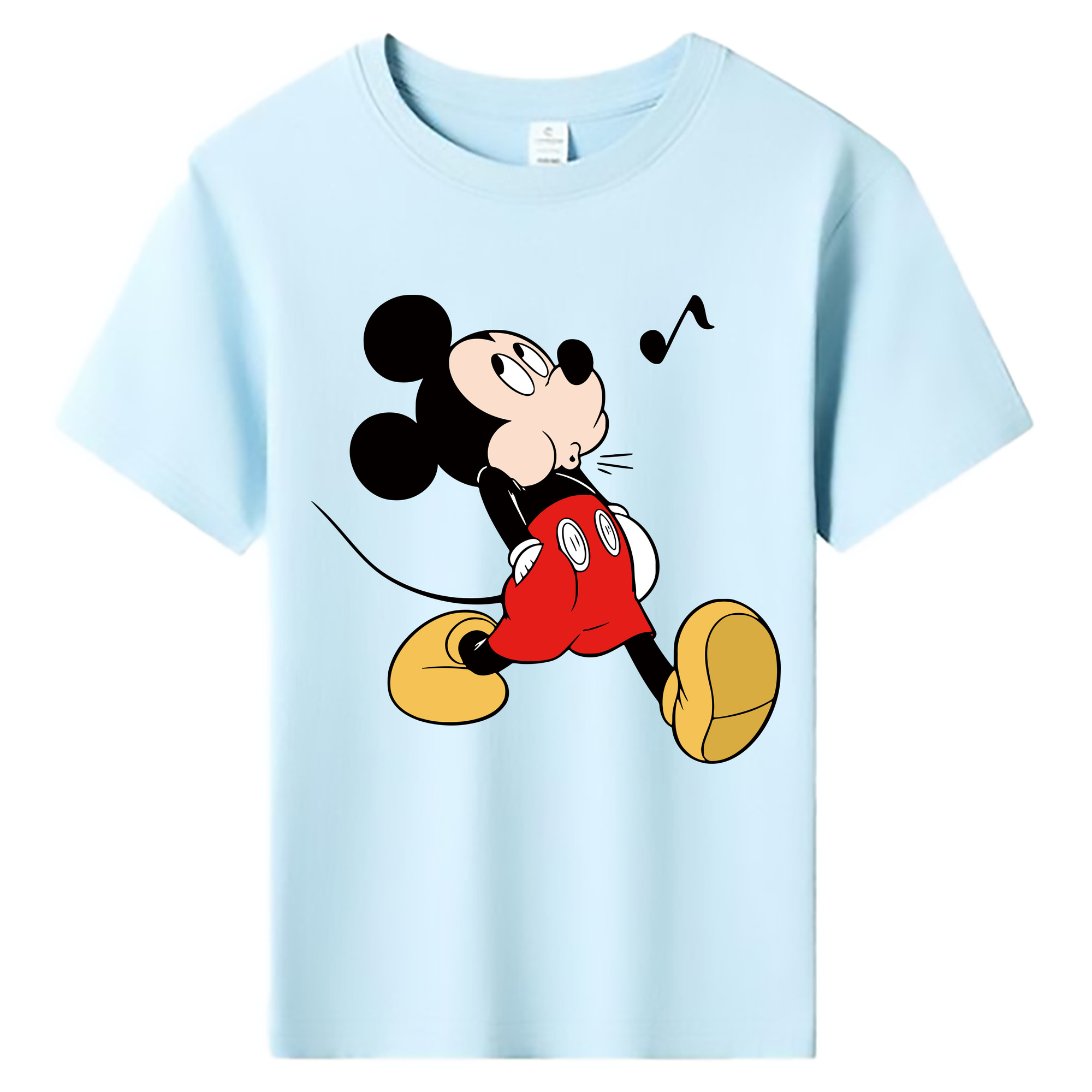 ミッキーマウス Mickey Mouse 綿100％キッズTシャツ（フロントプリント）
